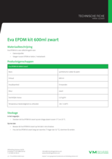Eva EPDM kit 600 ml zwart - TF